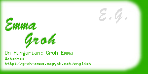 emma groh business card